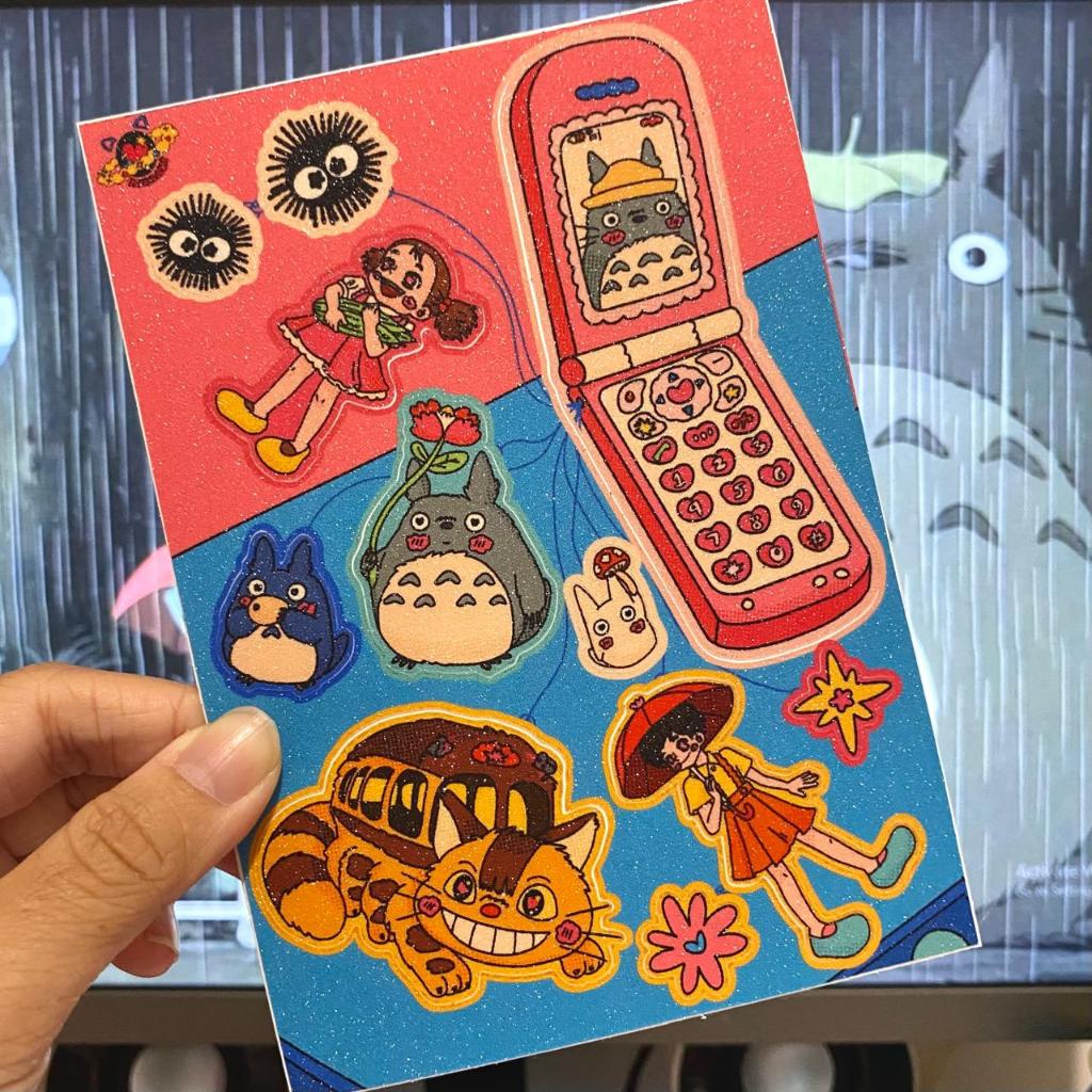 

TOTORO Glitter Sticker Sheets - Kirrari Day