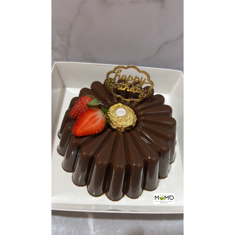 

pudding belgian chocolate design hampers/ birthday gift