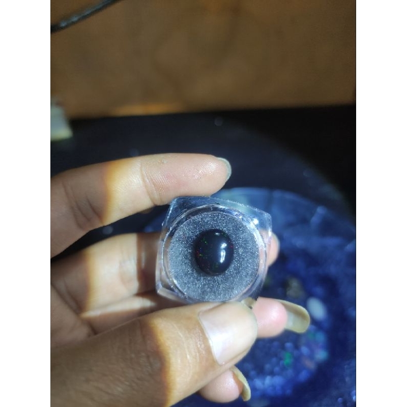 Black oval kalimaya Banten