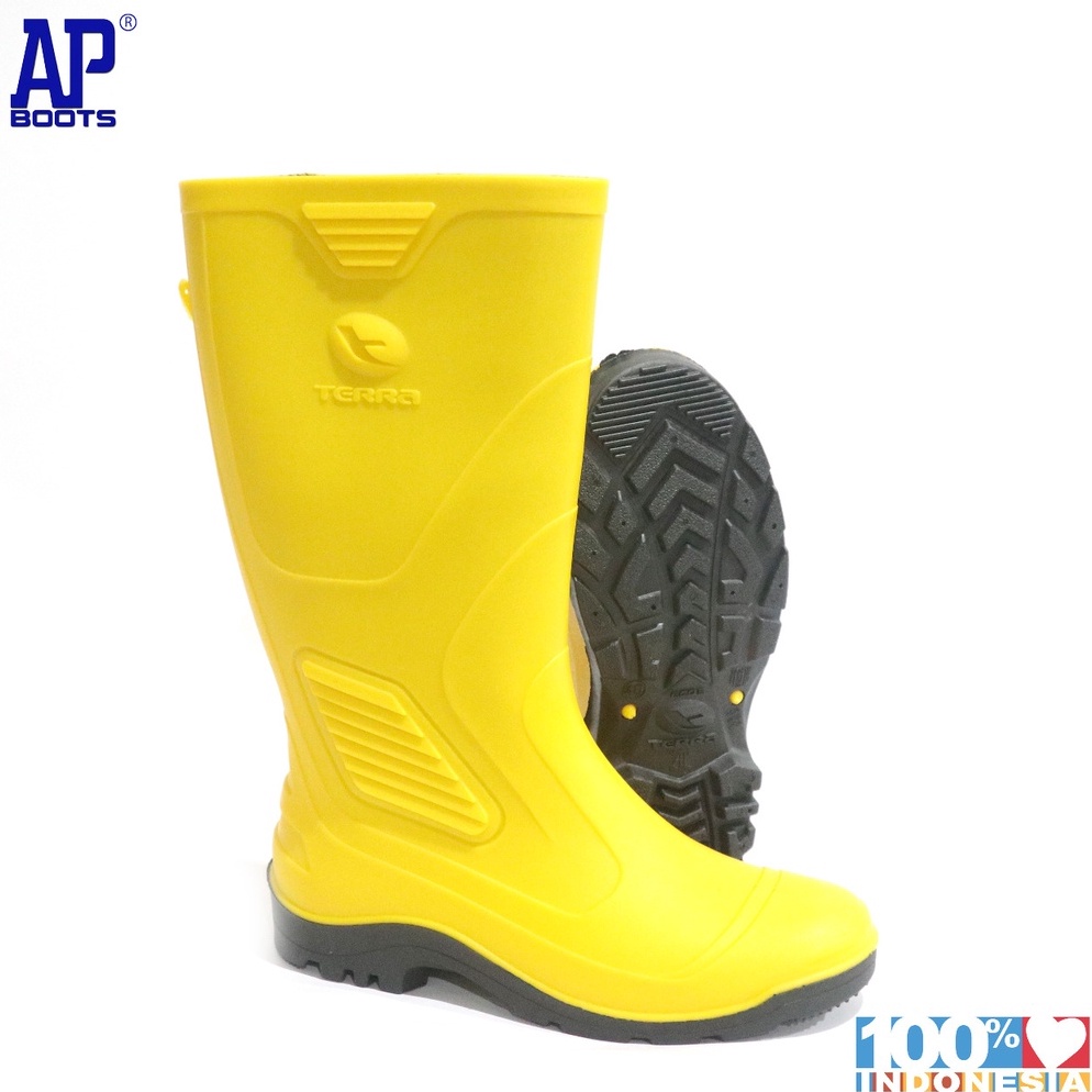 KODE X32Q AP TERRA ECO 3 YELLOW 3943  SEPATU BOOT SAFETY KARET  AP BOOTS