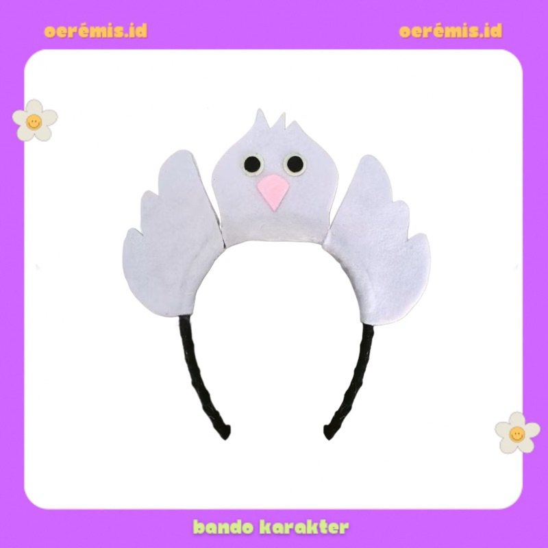 BANDO KARAKTER MERPATI / BANDO HEWAN BURUNG MERPATI / BANDO BURUNG MERPATI PUTIH
