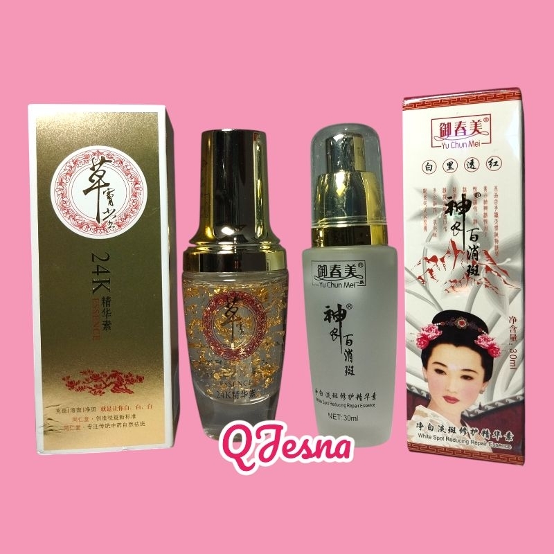 YU CHUN MEI WHITE SERUM AND GANODERMA GOLD SERUM