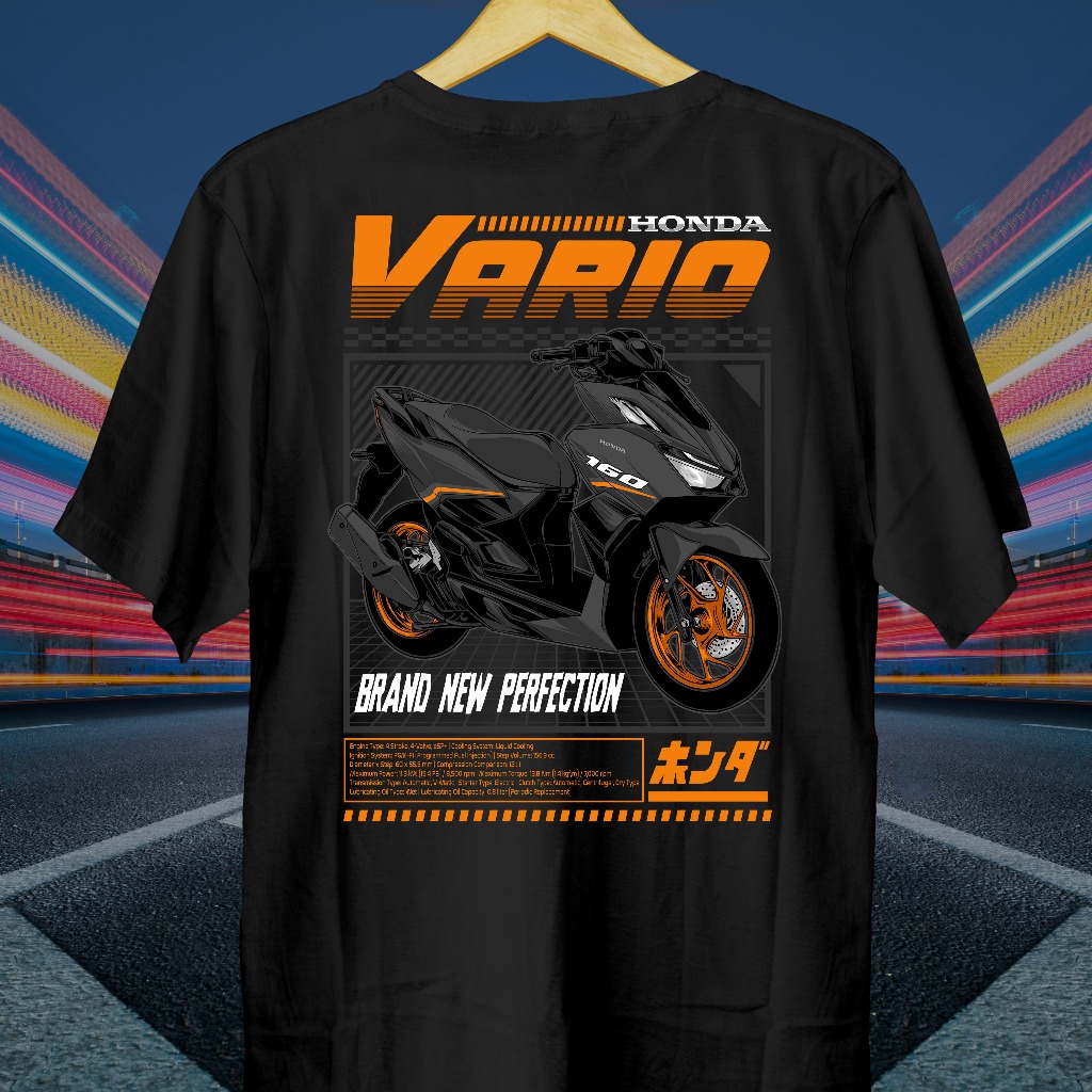 Kaos Motor Vario 160 Style // Kaos Vario New // Kaos Vario Baru // Baju Vario // Vario