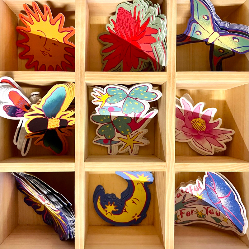 

Sticker Nature & Botanical (bunga, matahari, bulan, dll) | By Birujambon