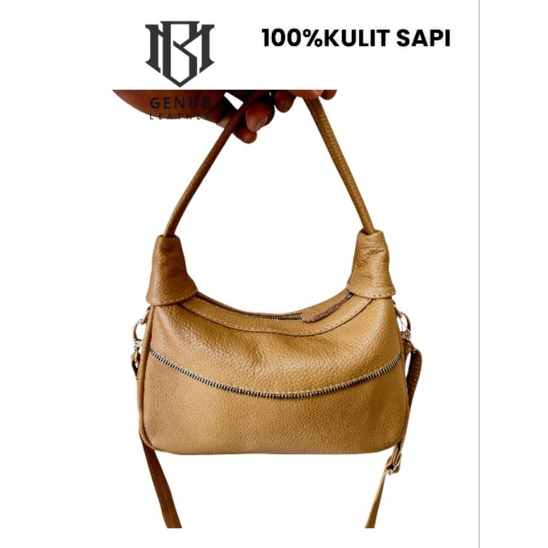 Tas selempang full kulit asli tas cewek