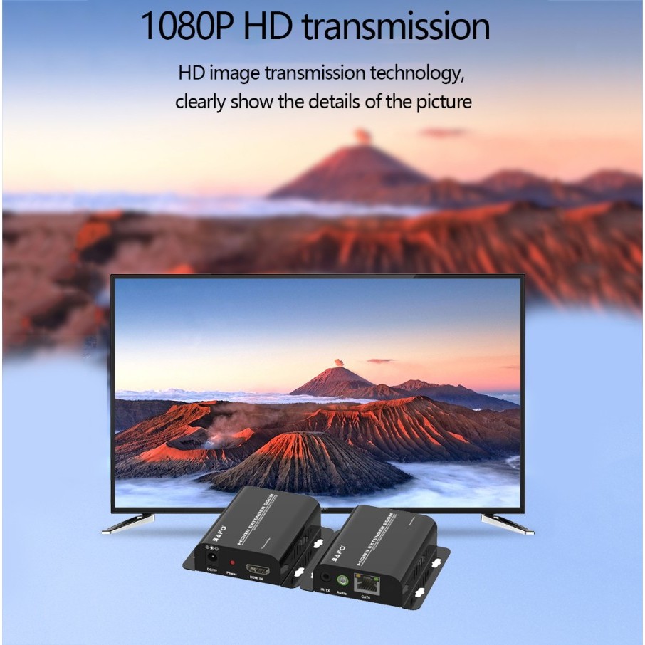 HDMI Extender Via UTP Cat6 200 Meter BAFO BF-374B ND5