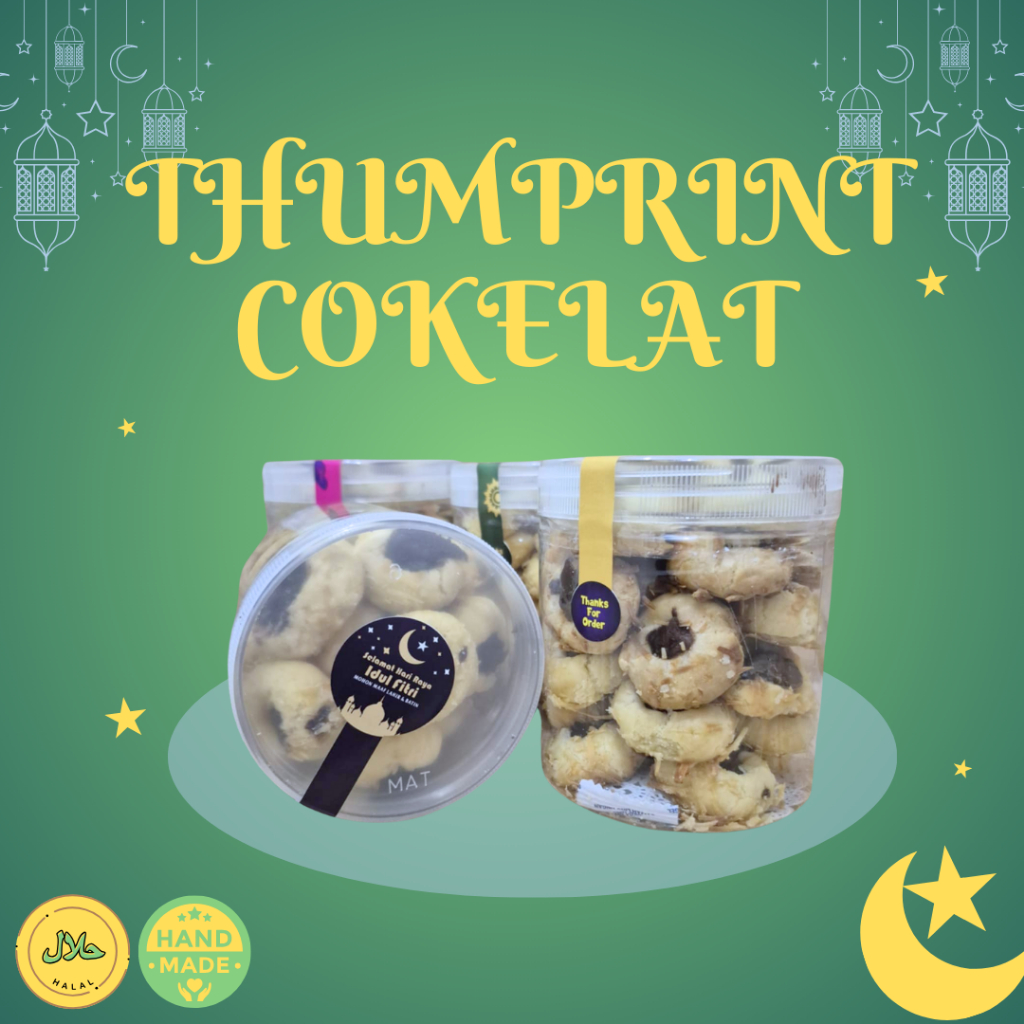 

KUE KERING THUMBPRINT COKELAT BERKUALITAS JAR 600ML