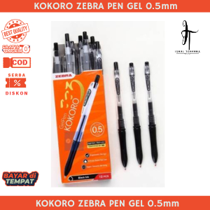 

Zebra Pulpen Gel KOKORO 0.5mm 12pcs / Pulpen Gel Kokoro Zebra Colours - 0.5 mm 1 lusin