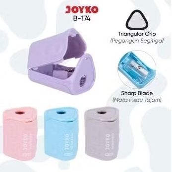 

Rautan Segitiga Joyko B-174 /Sharpener/Peruncing /Kerukan warna warni