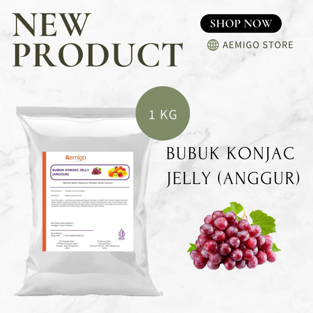 

Bubuk Konjac Jelly (Anggur) / Aemigo Store