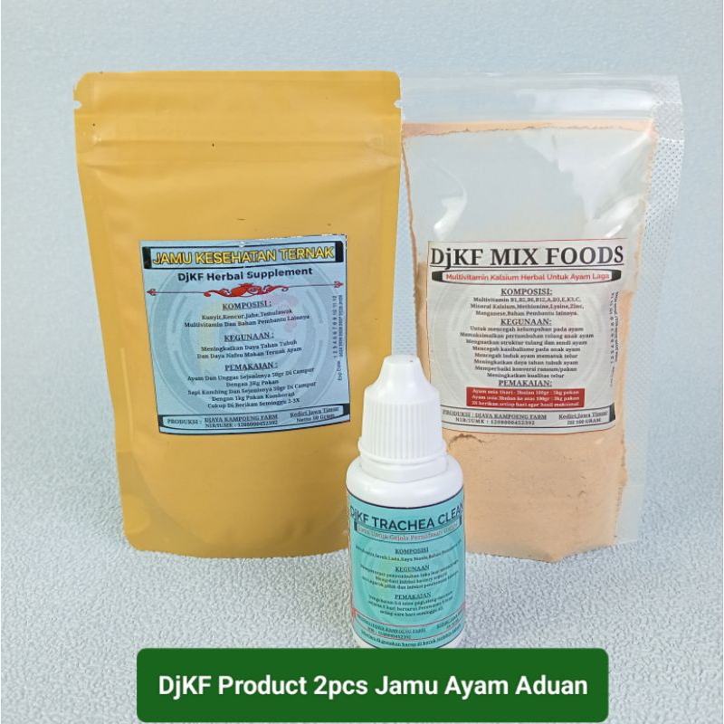 Kalsium Ayam Aduan Multivitamin Ternak 3Pcs Jamu Ayam Aduan