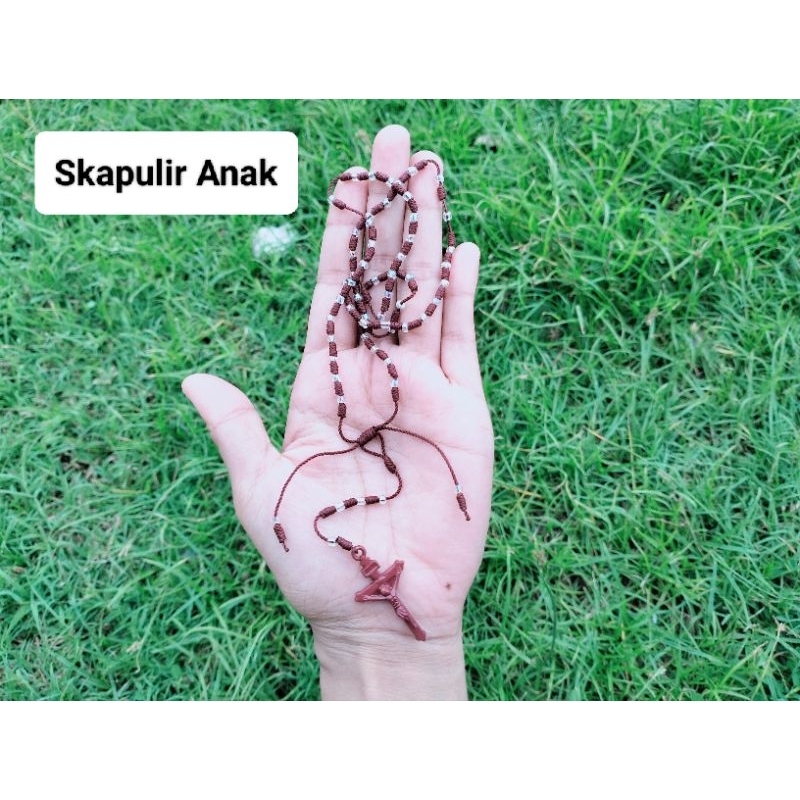 S8 SKAPULIR MINI BISA UNTUK ANAK SCAPULAR SKAPULIR MOTE KATOLIK