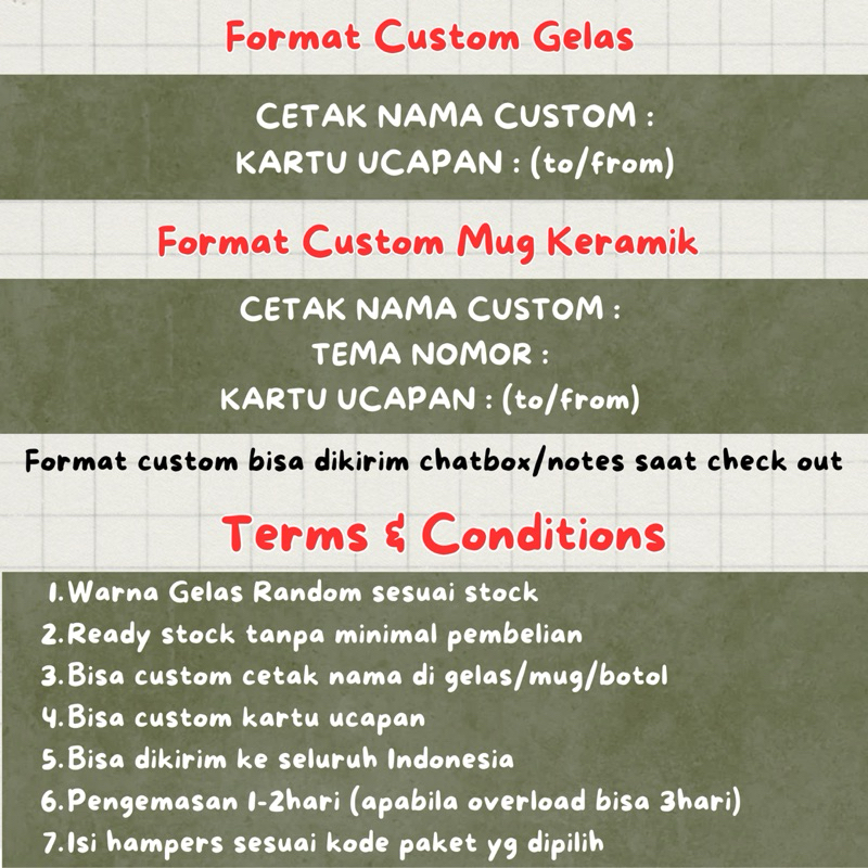 hot deals ready hampers lebaran mug gelas custom packaging tas / hampers idul fitri / parcel lebaran