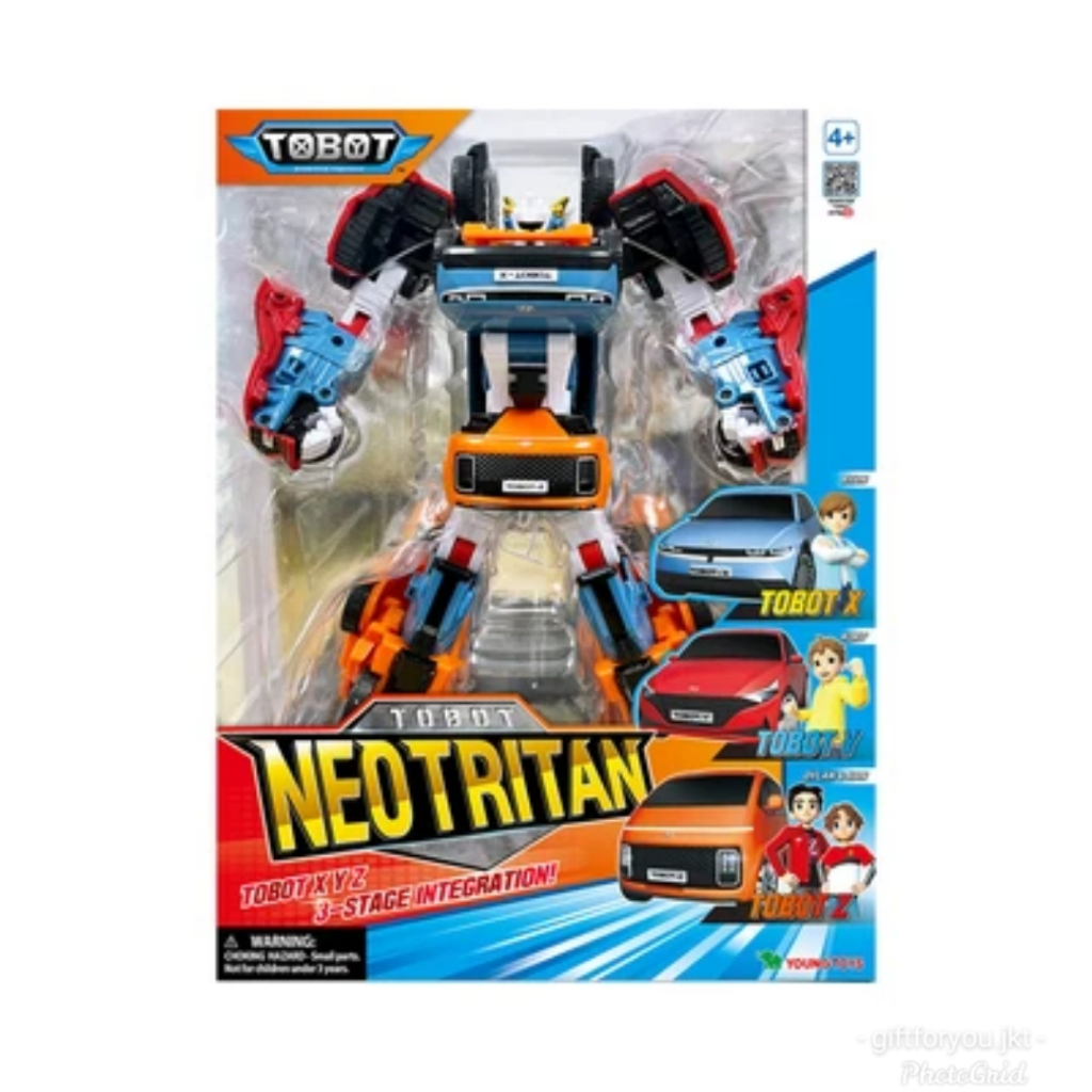 Tobot Robot Neo Tritan New Mainan Anak Action Figure Super Hero Mobil Car Toy Boy Young Toys Collect