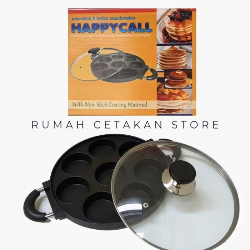 Cetakan Martabak Mini 8 Lubang Happy Cell Diameter 28cm