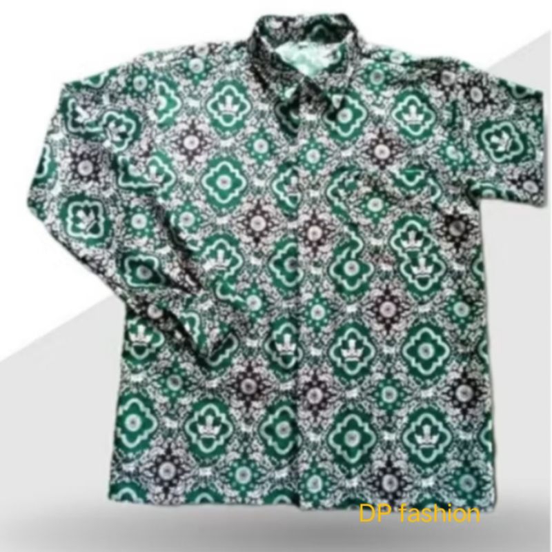 Batik Sekolah Seragam Sekolah SD/Seragam Batik Motif Harapan Hijau