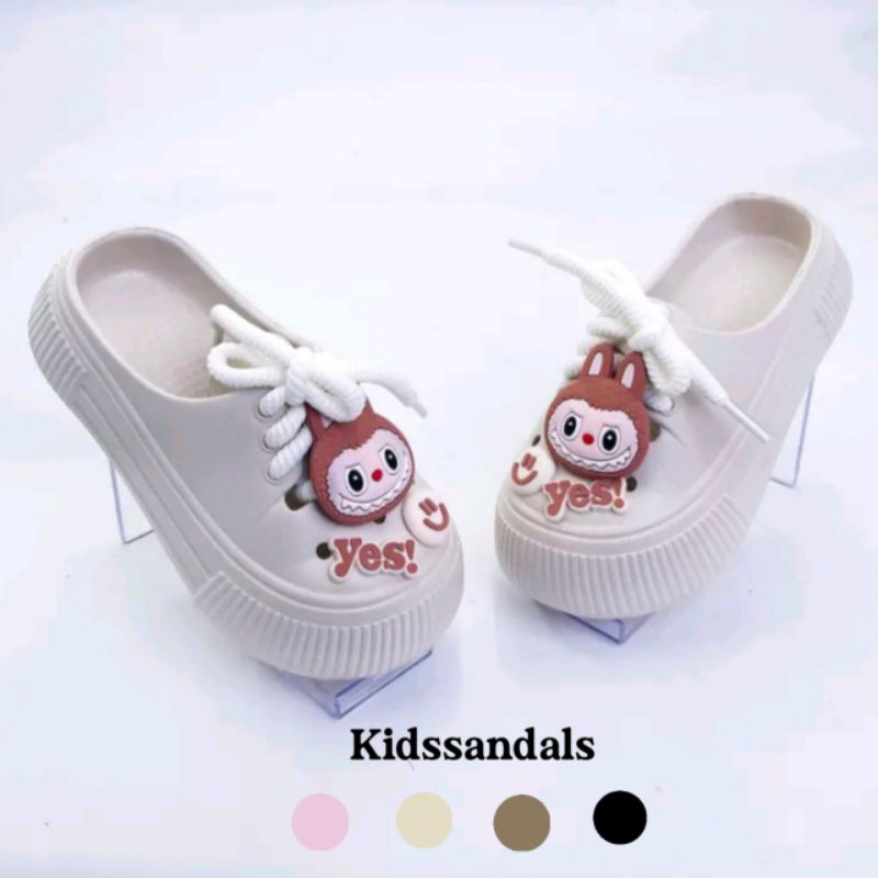 Sandal Anak-anak Cewek - Karakter Labubu Viral Terbaru Sandal Jelly