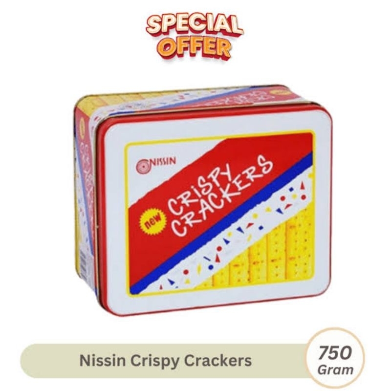 

NISSIN CRISPY CRACKERS KALENG NETTO 750 GR