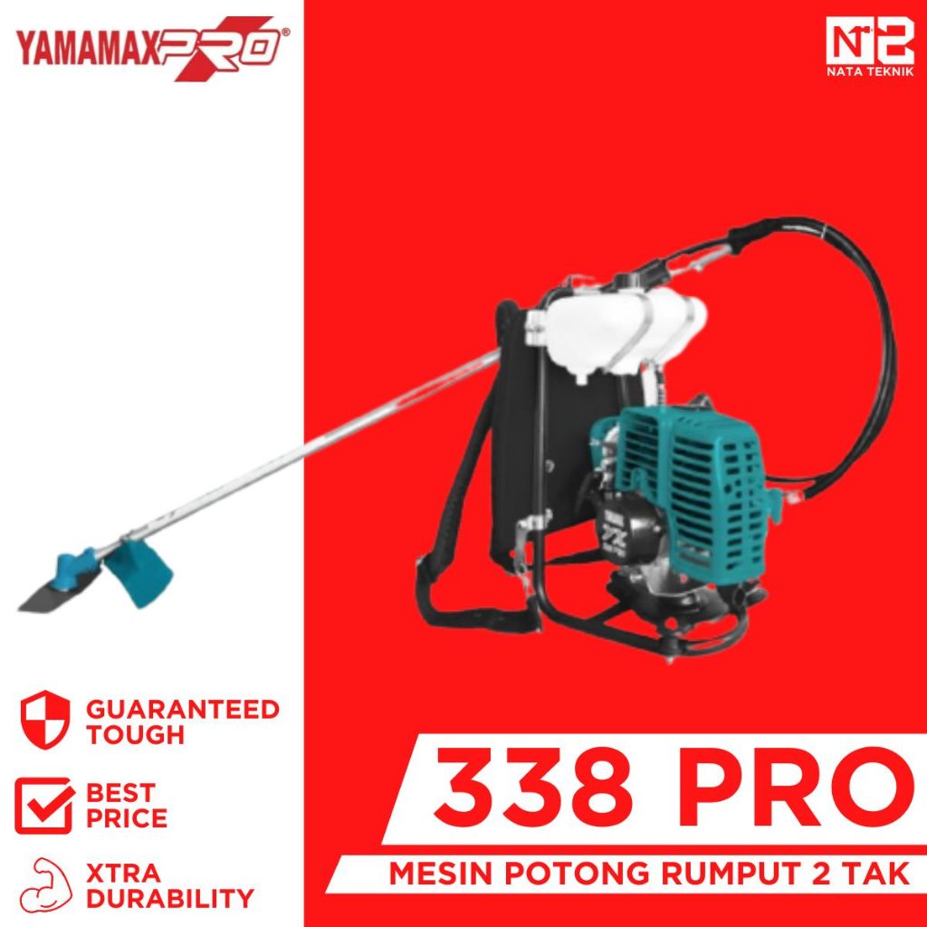 YAMAMAX-PRO 338 PRO Mesin Potong Rumput Gendong 2 Tak - 2 Stroke Brush Cutter YAMAMAX PRO 338