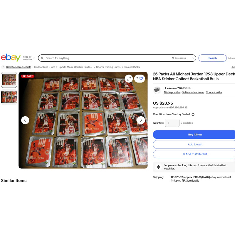 Kartu Basket michael jordan 1998-99 Upper Deck Michael jordan sticker set 36 pcs kartu basket upper 