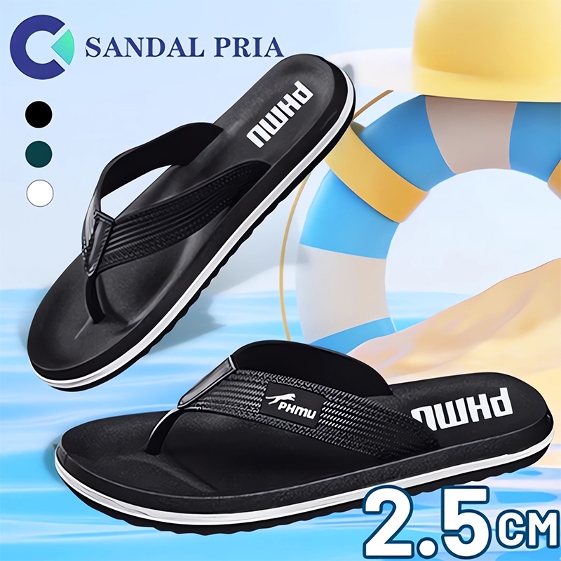 sandal pria sandal jepit pria  sandal slop pria sandal laki laki kekinian sendal jepit sandal laki l