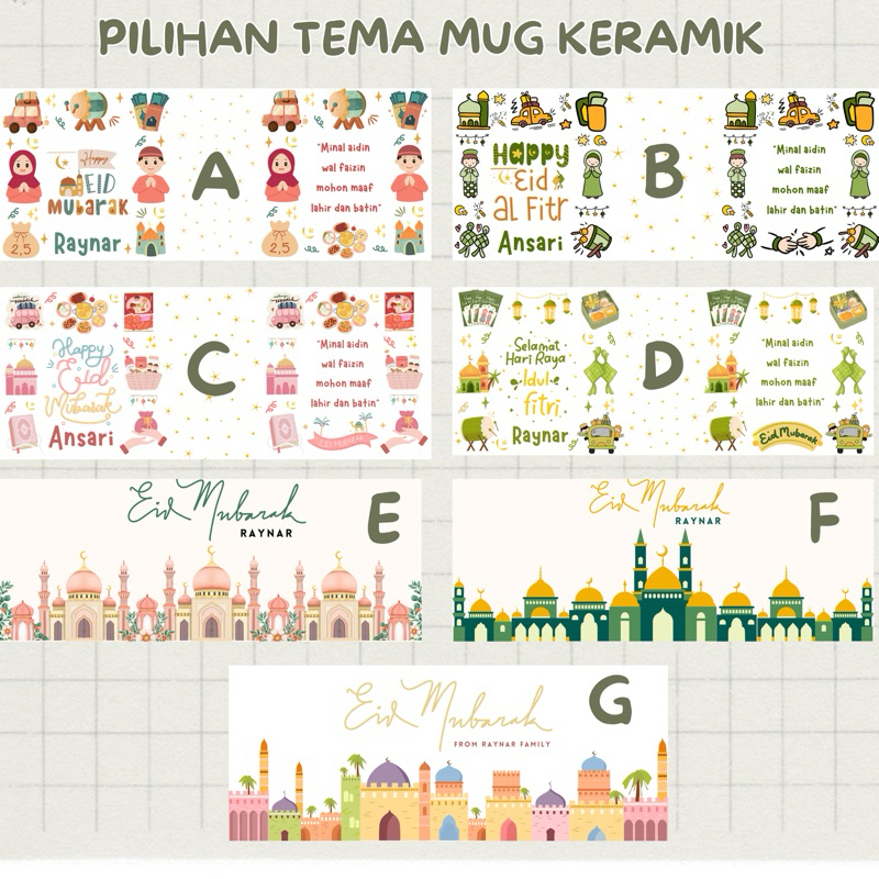 BestPromo Ready Hampers Lebaran Mug Gelas Custom Packaging Tas / Hampers Idul Fitri / Parcel Lebaran