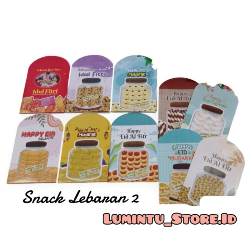 

Amplop Lebaran 5 pak (50pcs) Amplop Lebaran Motif Snack Amplop Lebaran Murah Amplop Idul Fitri