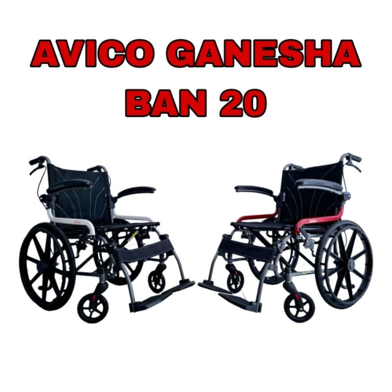 Kursi Roda Travel Avico - Super Ringan, Lipat Kecil, Mudah Dibawa