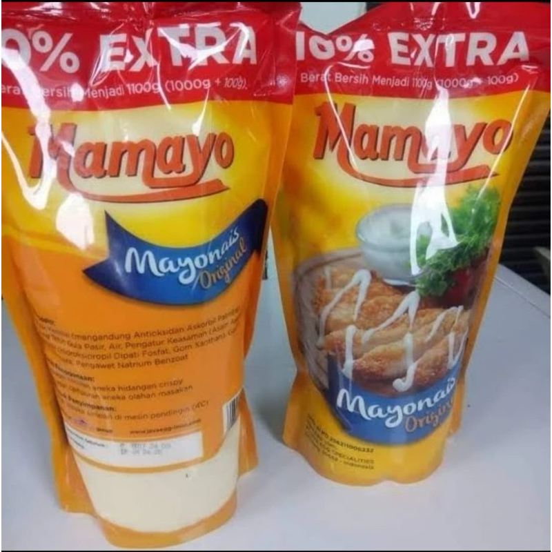 

Mayonnaise Mamayo 1 kg Original Refill Pouch Mayones Mayonais 1000 gr