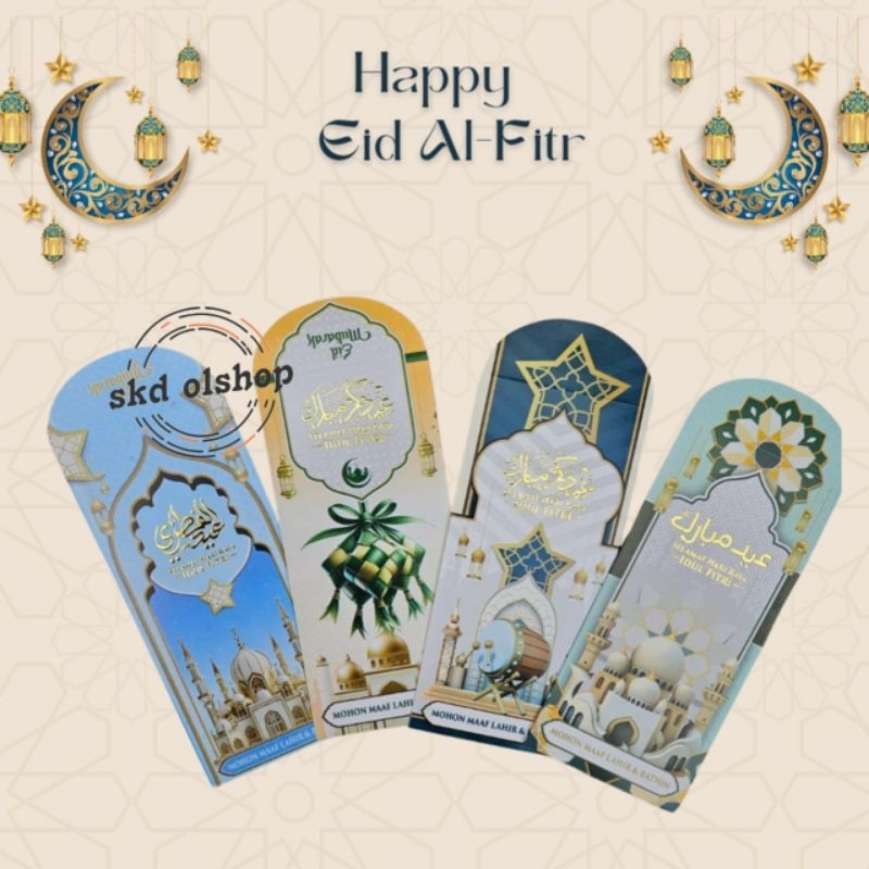 

Amplop lebaran Poli Embos Gold Premium isi 10 lembar ukuran panjang