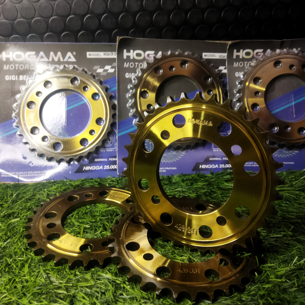 GIR/GEAR BELAKANG VEGA ZR JUPITER Z1 32/33/34T GOLD/GEAR BELAKANG VEGA ZR JUPITER Z1 ROBOT GOLD HOGA