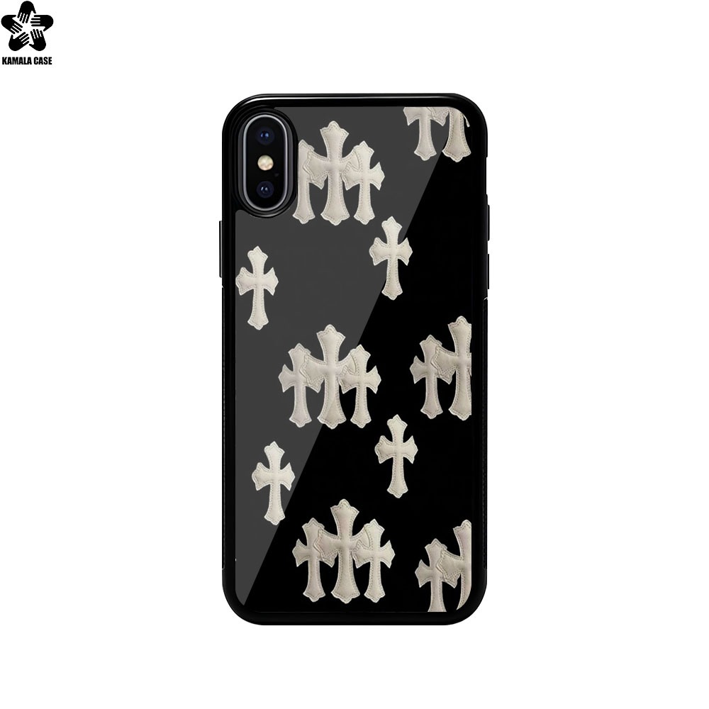 KAMALA CASE GLOSSY PREMIUM MOTIF SALIB UNTUK TYPE IPHONE XR XS XS MAX X - CASE KEREN - CASE TERBARU 