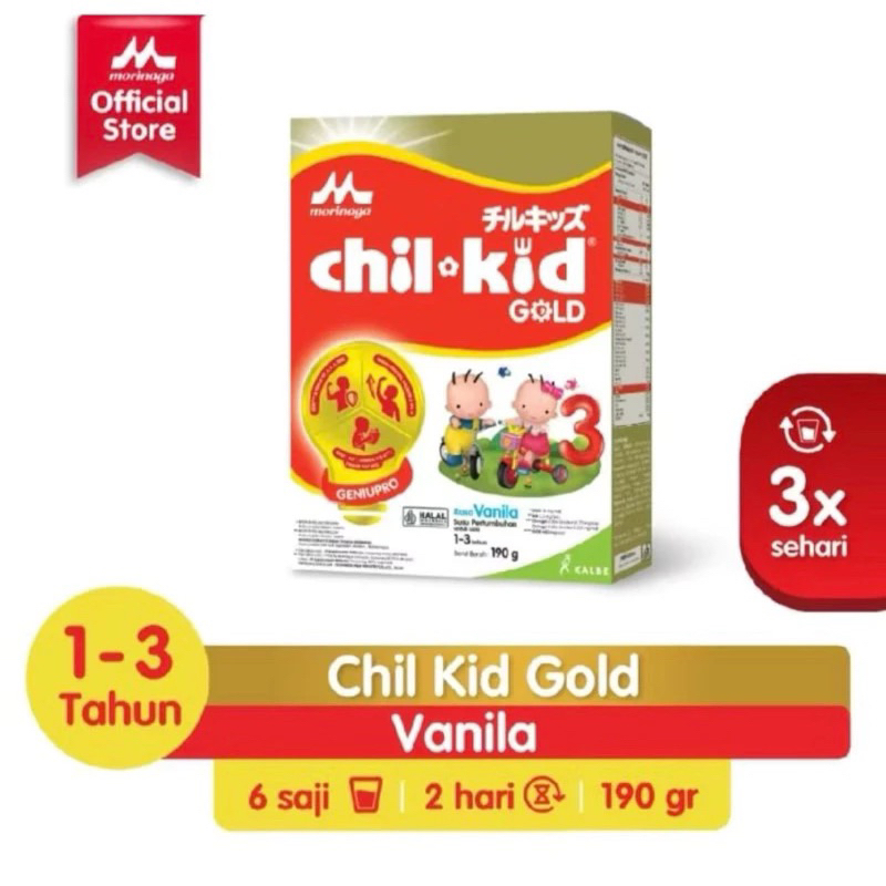 

Chilkid Gold 190gr Vanila 1-3 tahun