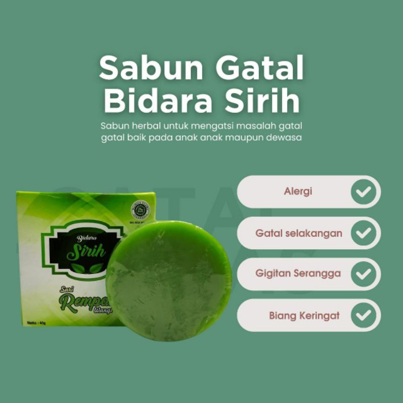 sabun gatal selangkangan BIDARA SIRIH sudah bersertifikat BPOM dan halal