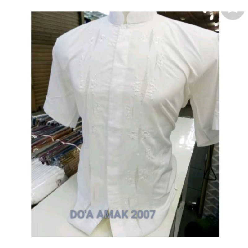 DO'A AMAK 2007-Koko pendek bordir padang-koko kas bukittinggi-koko terawang sulaman-Koko lengan pend