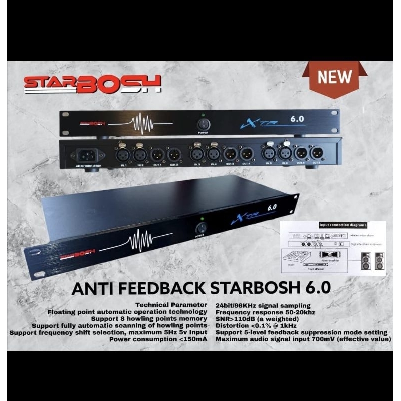 ANTI FEEDBACK XTR 6.0 STARBOSH NEW