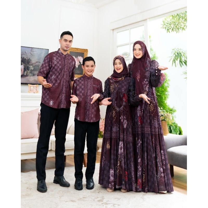 SALE STOKU ‼️Gamis Jannah Rayya by Eldeena Set Family Eldeena Sarimbit Eldeena Gamis Lebaran Gamis I