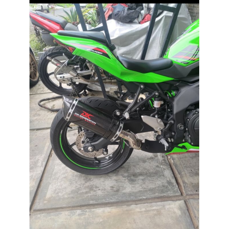 knalpot RVR long plain slip on zx25RR dx generation