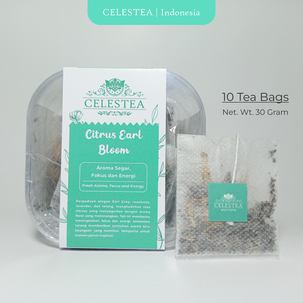 

Celestea Citrus Earl Bloom 10 Tea Bags 30 Gram