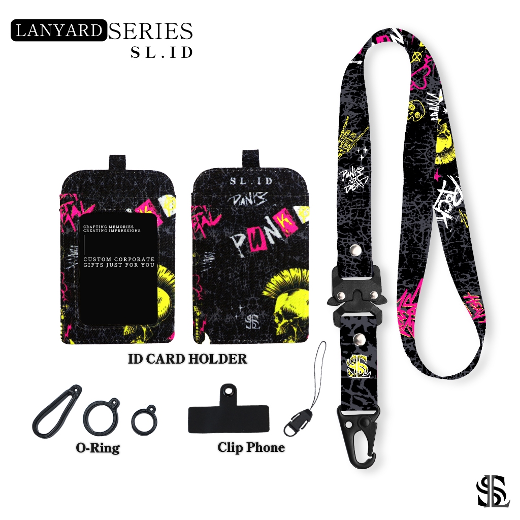 

Arm SL.ID Lanyard Id card Holder Printing - Punk