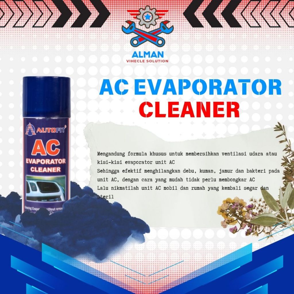 Autofit AC Evaporator Cleaner Membersihkan Ventilasi AC Evaporator unit AC Mobil 220gr