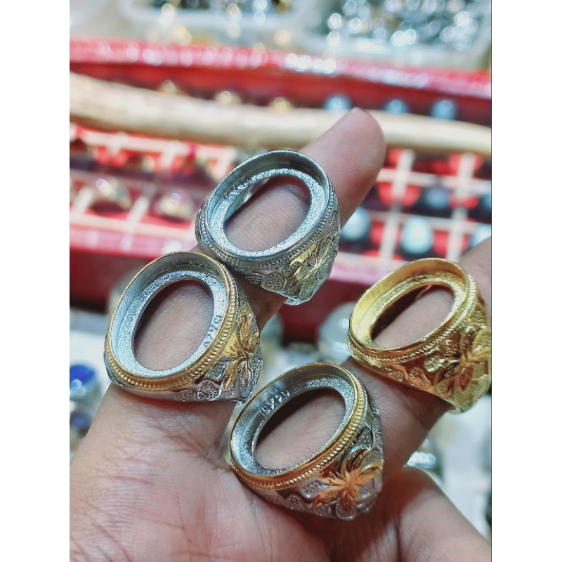 Emban cincin ring titanium super tanam 15x20