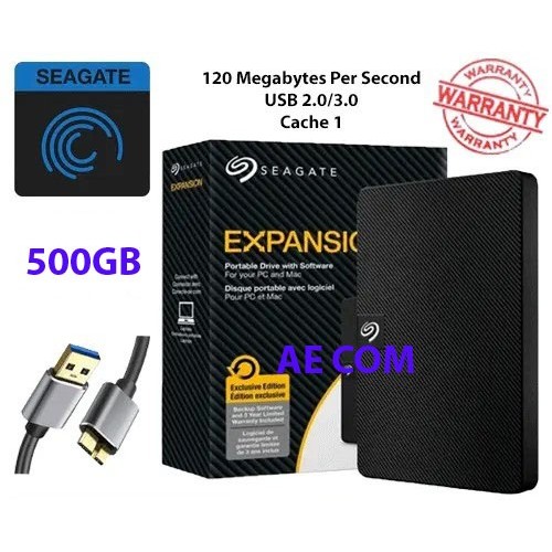 Seagate Expansion 500GB - HDD Hardisk Eksternal External 2.5" 500 GB