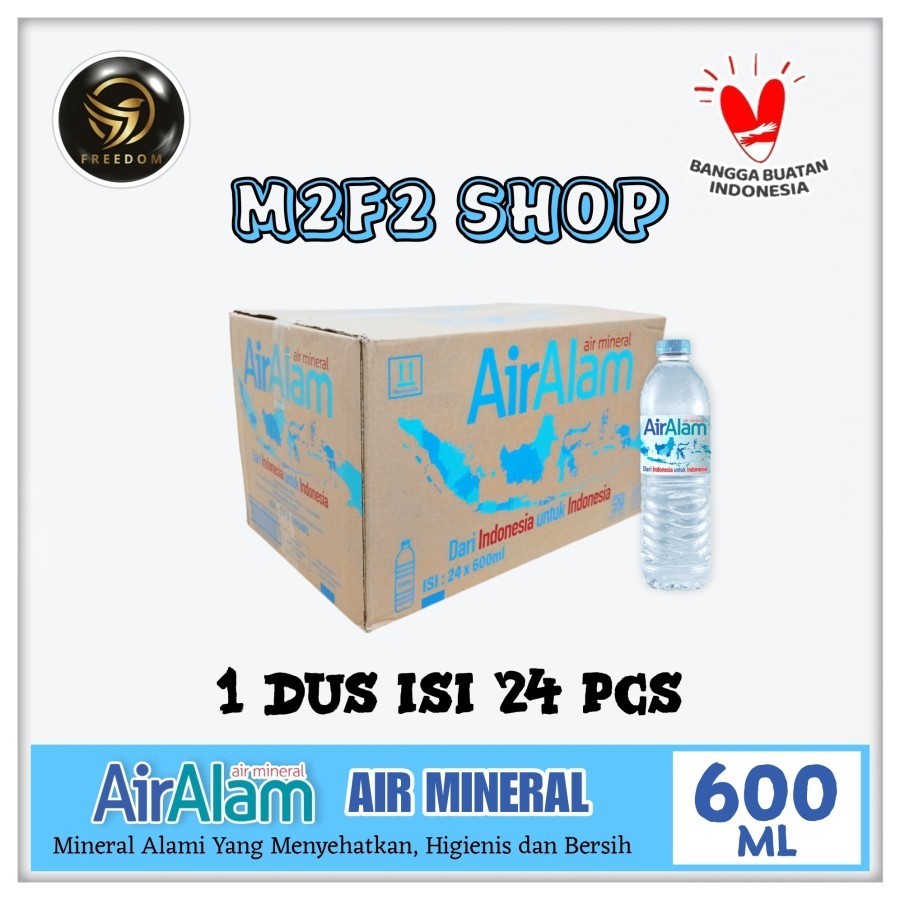 

Air Mineral AirAlam Tanggung Botol Plastik Pet - 600 ml (Kemasan Karton)