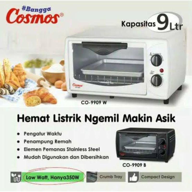 Oven listrik 9 liter COSMOS CO-9909
