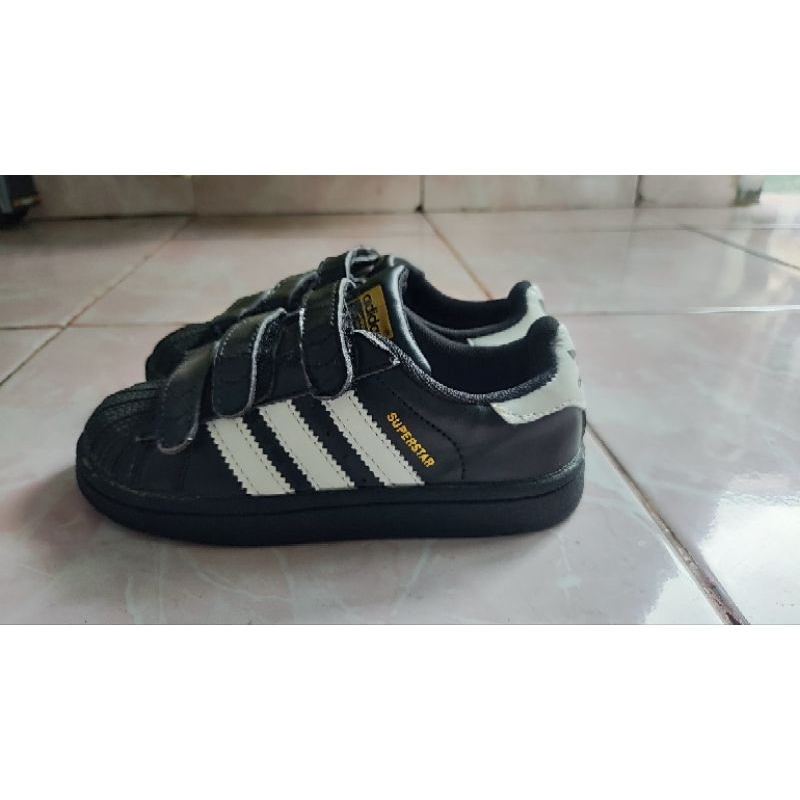Sepatu Anak Adidas Superstar Black n White