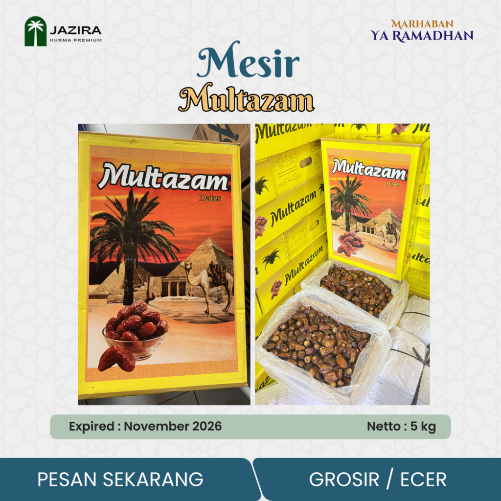 

Kurma Mesir Multazam 10 Kg