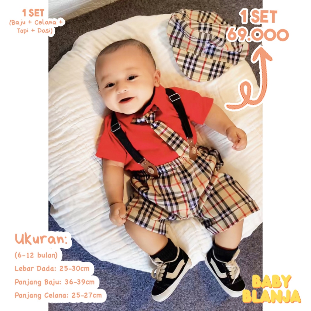 Baju Bayi Laki Laki 0 6 Bulan Dalton Set