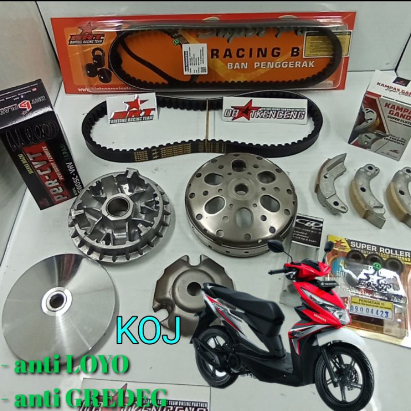 UPGRADE KIRIAN CVT ANTI GREDEG FULL BEAT DELUXE 2020 KIRIAN COSTOM MANGKOK BOLONG KAMPAS GANDA DAYTO