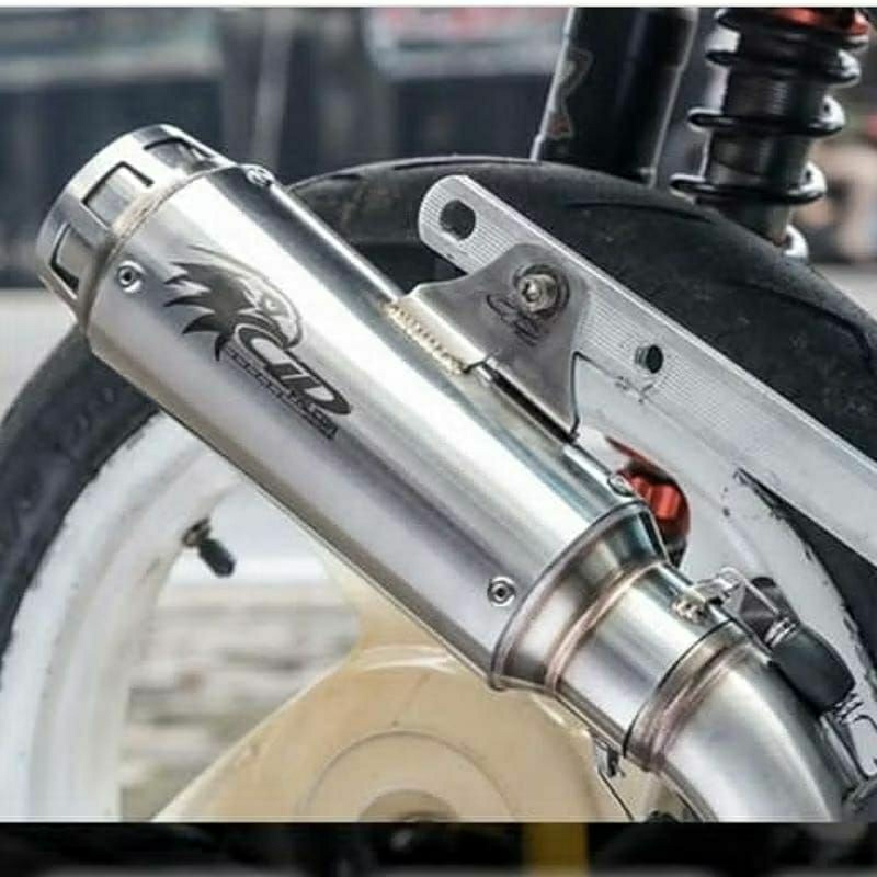 Knalpot Racing Mio Sporty,Mio Smille,Mio Soul Karbu,Fino Karbu Type FALCON by CLD Racing Original